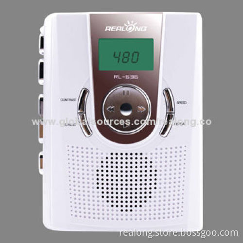 Cassette recorder with 3.55mm earphone jack